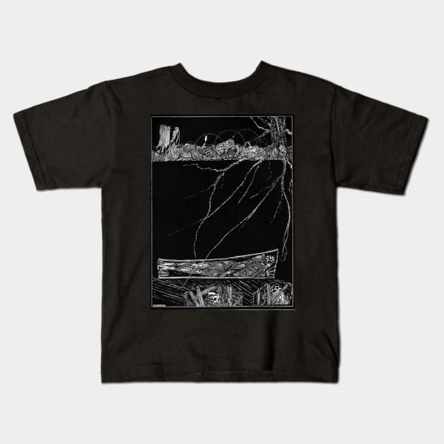 The Premature Burial - Harry Clarke Kids T-Shirt by forgottenbeauty